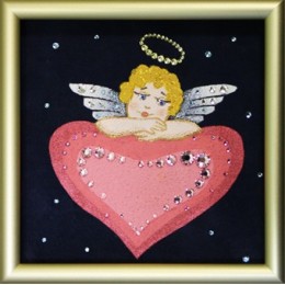 Картина Сваровски "Ангел любви", 12 х 12 см