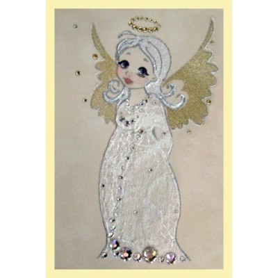 Картина Сваровски "Ангелочек на плече", 10 х 15 см