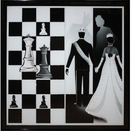 Картина Сваровски "Шахматный гамбит", 40 х 50 см