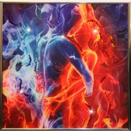 Картина Swarovski "Огонь и лед"