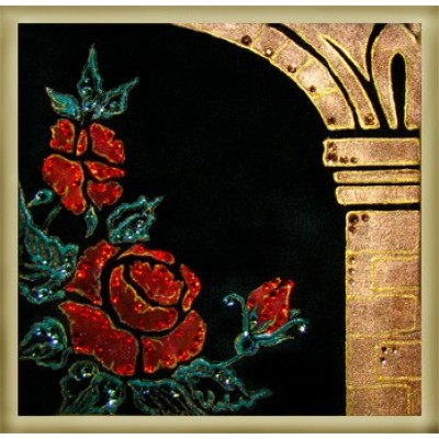 Картина Сваровски "Цветы Востока", 12 х 12 см