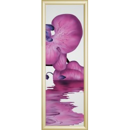 Картина Сваровски "Орхидея", 30 х 90 см