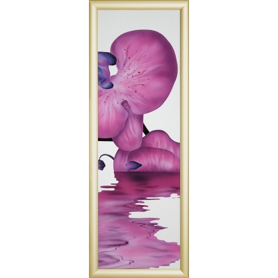 Картина Сваровски "Орхидея", 30 х 90 см