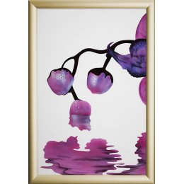 Картина Сваровски "Сиреневая орхидея", 40 х 60 см
