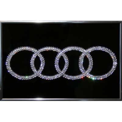 Картина с кристаллами Swarovski "Audi", 30х20см