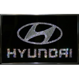 Картина с кристаллами Swarovski "Hyundai", 30х20см