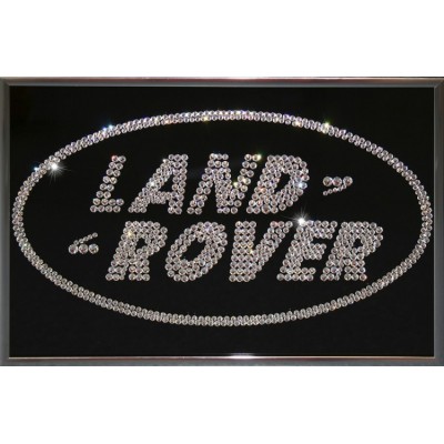 Картина с кристаллами Swarovski "Land Rover", 30х20см