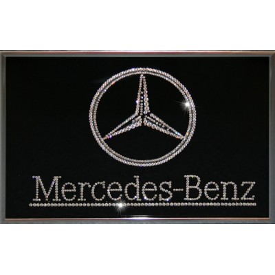 Картина с кристаллами Swarovski "Mercedes", 30х20см