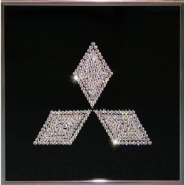Картина с кристаллами Swarovski "Mitsubishi", 25х25см