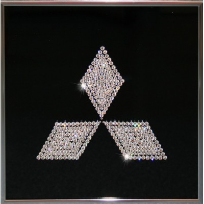 Картина с кристаллами Swarovski "Mitsubishi", 25х25см