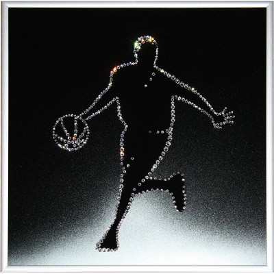 Картина Сваровски "Баскетболист", 25 х 25 см