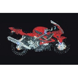 Картина Сваровски "Мотоцикл", 20 х 30 см