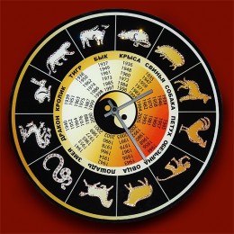 Часы Сваровски "Символы года", 30 х 30 см