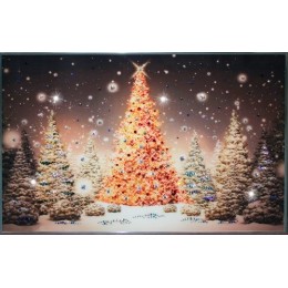 Картина с кристаллами Swarovski "Новогодняя елка"