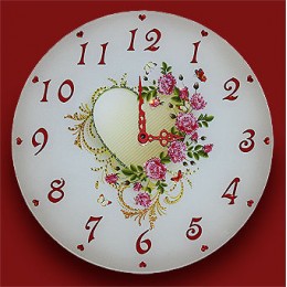 Часы с кристаллами сваровски "Стук сердец"