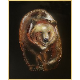 Хрустальная картина "Медведь"