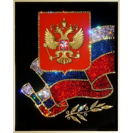 Хрустальная картина "Российская символика"