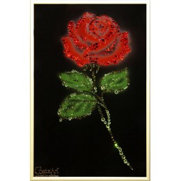Хрустальная картина "Роза"
