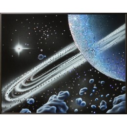 Картина из кристаллов Swarovski "Кольца Сатурна"