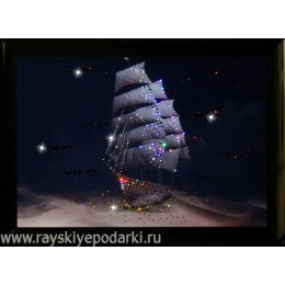 Картина из кристаллов Swarovski "Корабль пустыни"