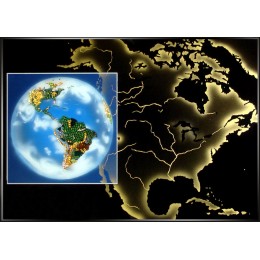 Картина из кристаллов Swarovski "Планета Земля 2"