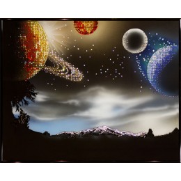 Картина с кристаллами сваровски "Космическое фэнтези"