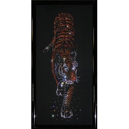 Картина с кристаллами Swarovski "Тигр"
