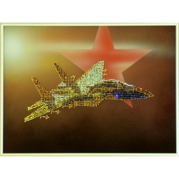 Картина сваровски "Самолет"