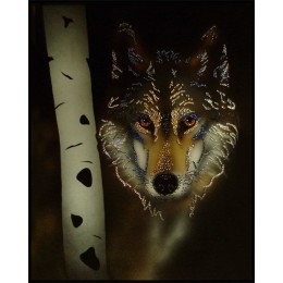 Картина Swarovski "Волк"