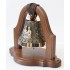 Колокол бронзовый на подставке "Св. Петр и Феврония" (свадебный колокол) d12 см, 1 кг