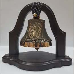 Колокол бронзовый на подставке "Святая Троица" d12 см, 1 кг