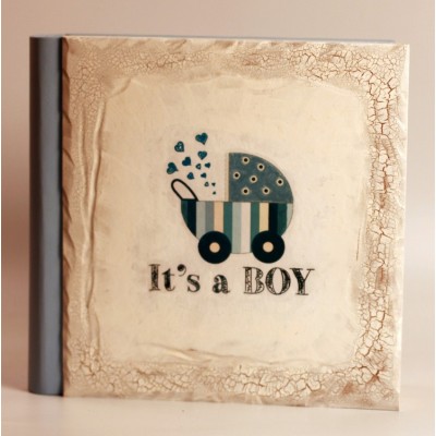 Детский фотоальбом в подарочном кейсе "It's A Boy" 32х31см