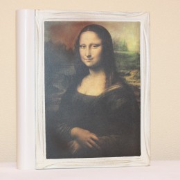Подарочный фотоальбом "Мона Лиза" (белый) 24х31см