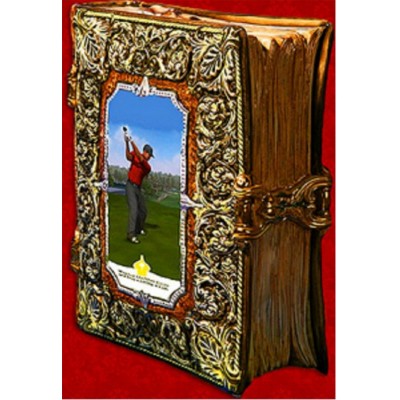 Подарочный цветной штоф с золотом "Мудрая книга"