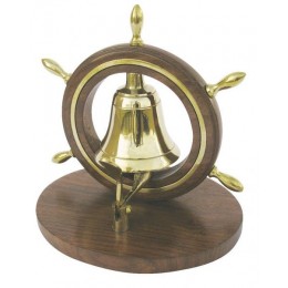 Настольный сувенир - колокольчик в штурвале Sea Club "Санта-Мария"