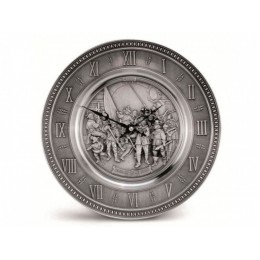 Настенные часы из олова "Meisterwerke", d.25 см