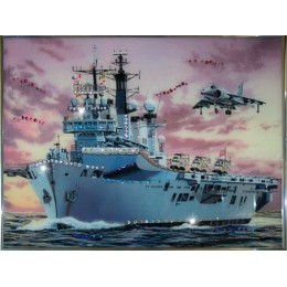 Картина с кристаллами Swarovski "Военный корабль"