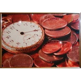 Картина с кристаллами Swarovski "Время деньги 2"