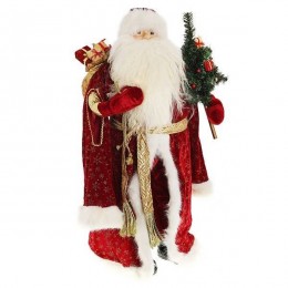 Фигура декоративная "Дед Мороз с ёлкой"