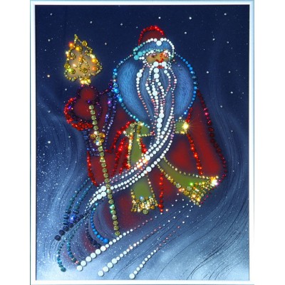 Картина Swarovski "Дед Мороз"