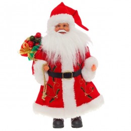 Новогодняя кукла "Санта Клаус с игрушками" h.30см