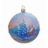 Новогодний шарик с кристаллами Swarovski "Рождественская ночь", d.10см