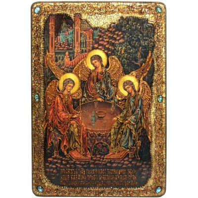 Большая подарочная икона "Троица"