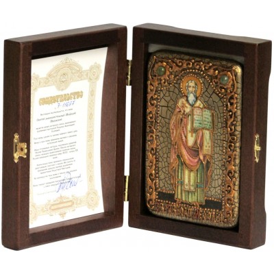Настольная икона "Святой Мефодий Моравский"