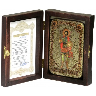 Настольная икона "Святой мученик Валерий Севастийский"
