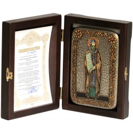 Настольная икона "Святой равноапостольный Кирилл"