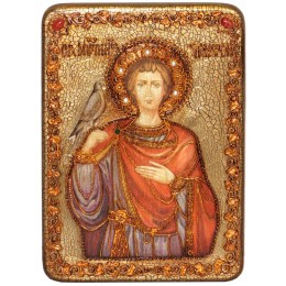 Подарочная икона "Святой мученик Трифон"