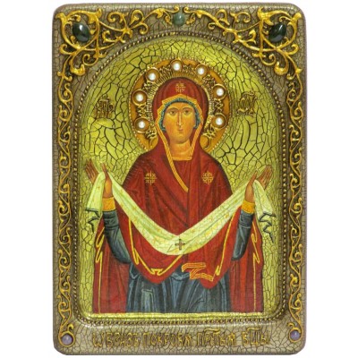 Живописная икона "Образ Божией Матери "Покров"