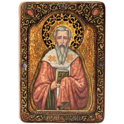 Живописная икона "Святитель Григорий Богослов"