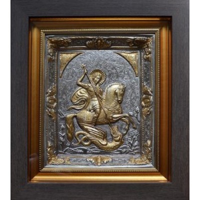 Икона "Святой Георгий Победоносец", 27 х 31 см